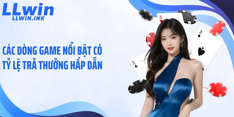 Các dòng game nổi bật có tỷ lệ trả thưởng hấp dẫn